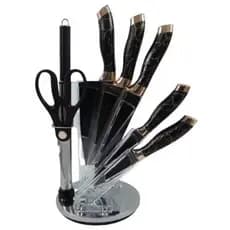 Conjunto de facas de Cozinha de Inox com 8 peças Luxuosas