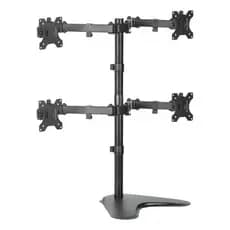 Suporte Articulado com base Para 4 Monitores Telas de 15 a 32 Cor Preto