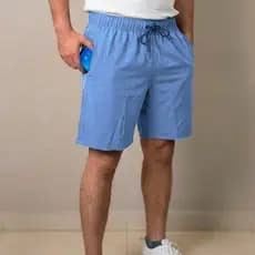 Short Masculino Tactel Mauricinho com Elástico e Cordão, 3 Bolsos e Modelagem Confortável