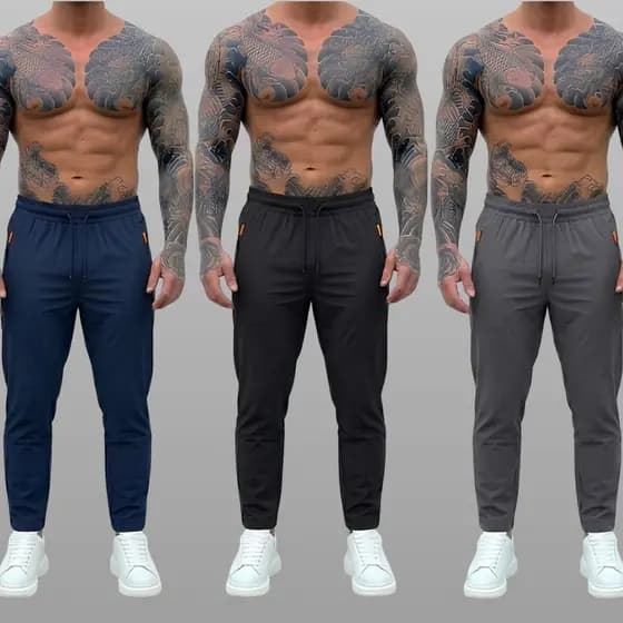 Kit 3 Calças Masculina Dry Fit Estilo Moderno Leve para o Uso Casual ou Esportes