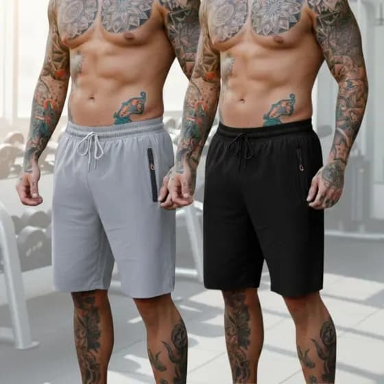 Kits 2 Bermudas Masculina Dry Fit Estilo Moderno