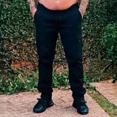 Calça Cargo Unissex 6 Bolsos Plus Size