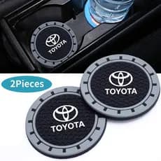 Porta-Copos De Carro Com 2 Pacotes , Água Para Toyota Camry Corolla Vios Hilux Innova RAV4 Wigo , Silicone Antiderrapant