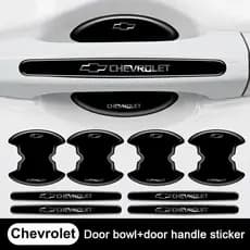 4/8 Unidades Protetor De Maçaneta De Porta De Metal Com Tira Anticolisão De Carro Adequado Para Chevrolet Aveo Cruze Mal