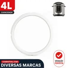 Borracha Vedação Panela de Pressão Elétrica 4L Compatível Diversas Marcas