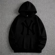 blusa moletom estampada masculina basica canguru com bolso new york