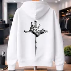 Moletom masculina blusa streetwear agasalho estampado cruz jesus