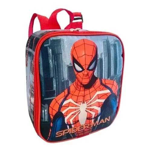 Lancheira Térmica Escolar Infantil Vingadores Homem Aranha Spider Man F5