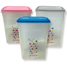 Recipiente de Plástico para Ração de Gato 1,75L Hermético com Tampa Pet Premium