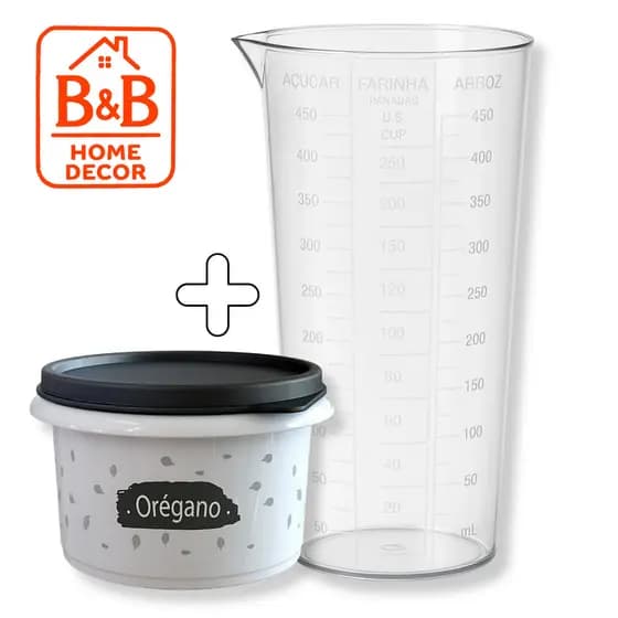Copo Medidor Graduado 500ml Gramas e Mililitros Material Premium Fácil Leitura