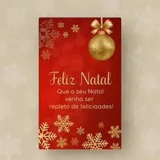 Cartão de natal agredecimento ao cliente