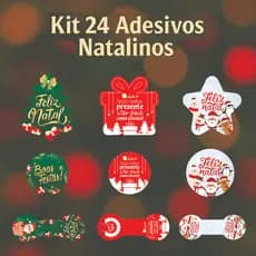 Kit Adesivos Natalinos para Embalagens