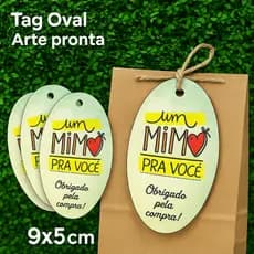 Tag 9x5 cm • Tag para Lembrancinha • Tag para Embalagens •