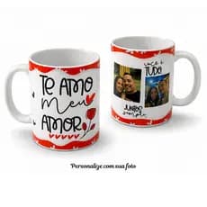 Caneca Personalizada com Foto Dia dos Namorados | Presente Criativo para Casal | Caneca Premium 325ml