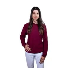 Moletom Gola Careca Unissex Flanelado Blusa de Frio Feminino e Masculino Unissex