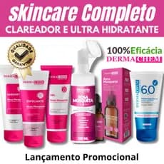 Kit Skin Care Rosa Mosqueta+Sérum Rosa Mosqueta+Protetor Solar FPS60 S/Cor Dermachem+Mousse Micelar