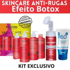 Kit Skincare Ant. Rugas Rhenuks+ Espuma de Limpeza Colageno + Protetor Solar FPS60 Sem Cor Dermachem