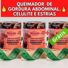 Kit 3 Gel Creme massageador Pimenta Negra Rhenuks