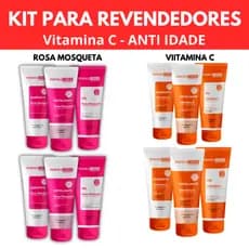 2 kit Skincare  Rosa Mosqueta Dermachem +  2 Kit Skincare Vitamina C Dermachem REVENDA