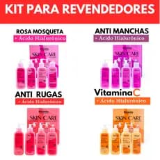 4 kit Skincare - Anti Rugas+ Rosa Mosqueta + Anti idade+ Anti Manchas Rhenuks Revenda