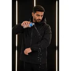 Corta Vento Resistente à água Masculino Forrado Jaqueta Esportiva Premium