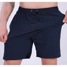Shorts de Treino Bermuda Corrida Academia Mauricinho Tactel com Elastano Dri Fit