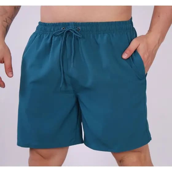 Bermuda Shorts Tactel com Elastano Academia Corrida Dri Fit