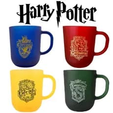 Caneca de Vidro Harry Potter Casas - 300ML - Allmix - Produto Oficial