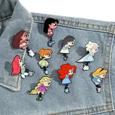 👑✨ Pin Princesas Disney - Broches Desenhos Animados ✨👑