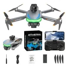 Drone S118 8K HD com 3 Câmeras, Motor Sem Escova, Controle Remoto e Prevenção de Obstáculos