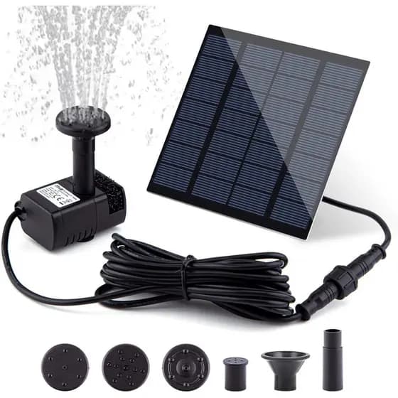 Bomba De Fonte Flutuante solar Externa,Precisa Ser Usada Sob A Luz, Adequada Para Jardim/Ponde E Outras C