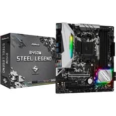 Placa Mãe AM4/USB 3.1/Type-C/Displayport, HDMI, ASRock, B450M Steel Legend