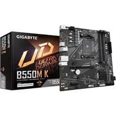 PLACA-MÃE GIGABYTE B550M, AM4 4XDDR4(MÁX128GB), 4 SATA, 1 M.2, 2XUSB 3.2, 4XUSB 2.0, 1XHDMI