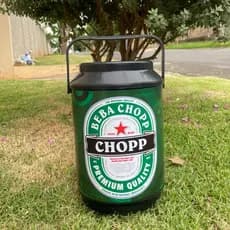 Cooler Térmico Redondo Estampa Divertida10 latas  Alça de plástico
