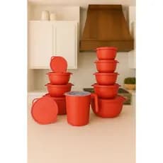 kit Potes 10 Bowls + jarra Cozinha Saladeira Marmita Organizador Cozinha