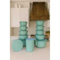 Conjunto Potes Bowls  Marmita Saladeira + jarra plástico 11 peças