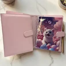 Notebook Notepad couro estudante escritório desenho A5