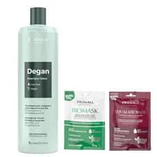 Shampoo Vegan Degan Limpeza Profunda Dos Fios 1 Litro Prohall