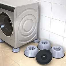 Pés da máquina de lavar, 4 peças de amortecedor universal de vibração antivibração, proteção contra ruído antiderrapante para máquina de lavar e secad SUPER OFERTA
