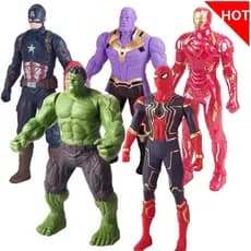 Boneco Homem De Ferro Homem-Aranha Capitão América Vingadores - Pronta Entrega