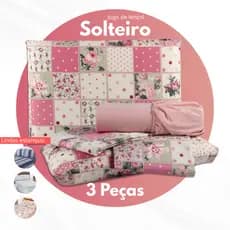 Jogo de Lençol Solteiro Estampado - 3 Peças Microfibra - Estampas Sortidas - Toque Macio Cama Kit