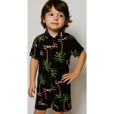 conjunto menino mauricinho ropa menino short e camisa infantil conjunto menino conjunto coqueiro