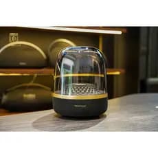 Caixa de Som LED Diamond Elegante, 5 Cores, Bluetooth, Design Moderno