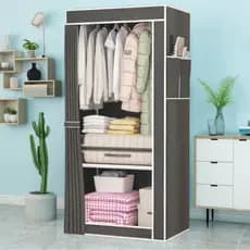 Guarda Roupa Dobrável Organizador De Roupas Portátil Multiuso 56*44*146 MEGGAFLEX