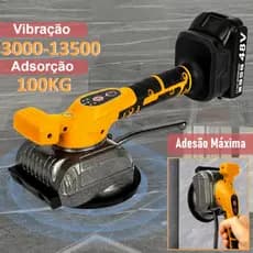 Ventosa para Porcelanato Vibratória com 2 Baterias 48v– Kit máquina de assentar piso