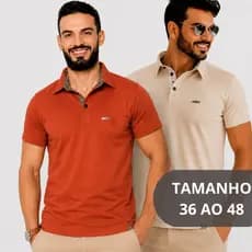 Kit 2/1 Gola Polo Masculina Algodão Premium