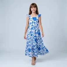 Vestido Menina Vestido Estampado Vestido Juvenil Vestido Floral Vestido Boho Vestido Infantil Vestido 3 Marias