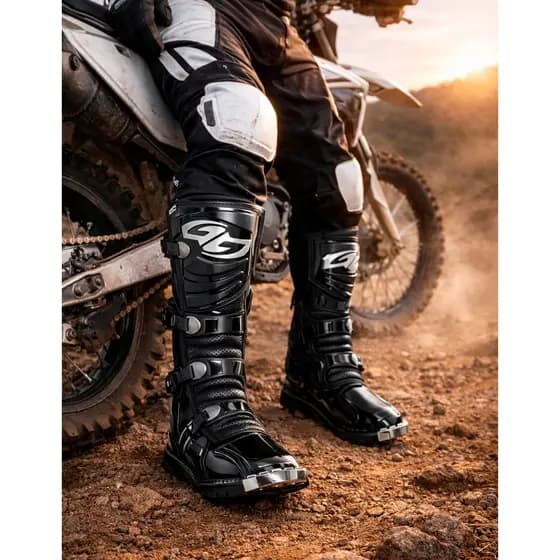 Bota Motocross Combat 4 Off Road Trilha Enduro Biqueira Aço Pro Tork