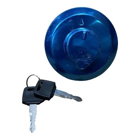 Tampa do Tanque de Combustível Para Motocicletas Titan/Fan 125/150 e outras Cromada Azul