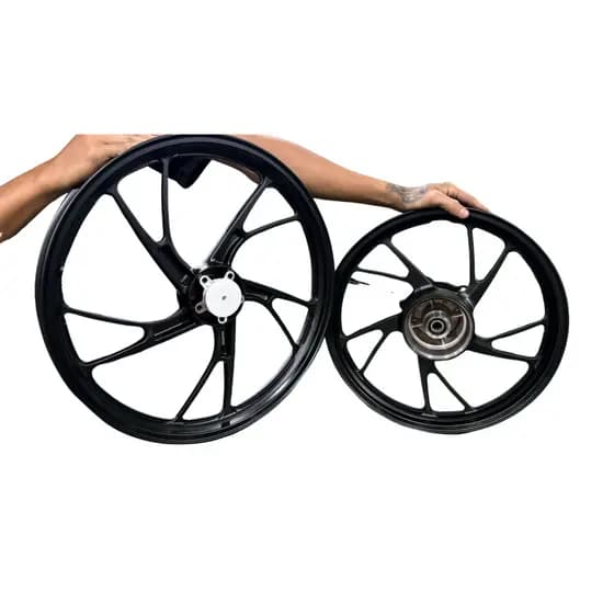 KIT PAR DE RODAS NXR BROS 150 ESD PÉ DE GALINHA